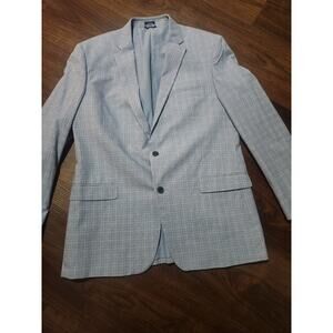 MADE Cam Newton Blazer Mens 44L light blue Sport Coat Jacket
